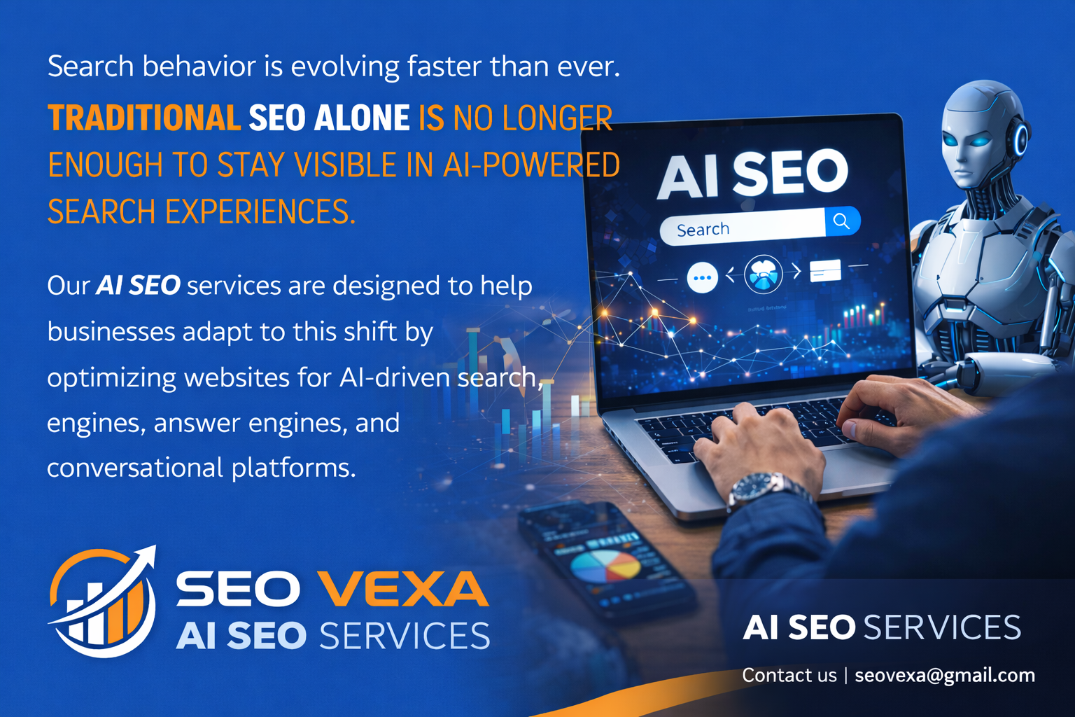AI SEO services helping businesses optimize for AI-powered search engines and digital visibility